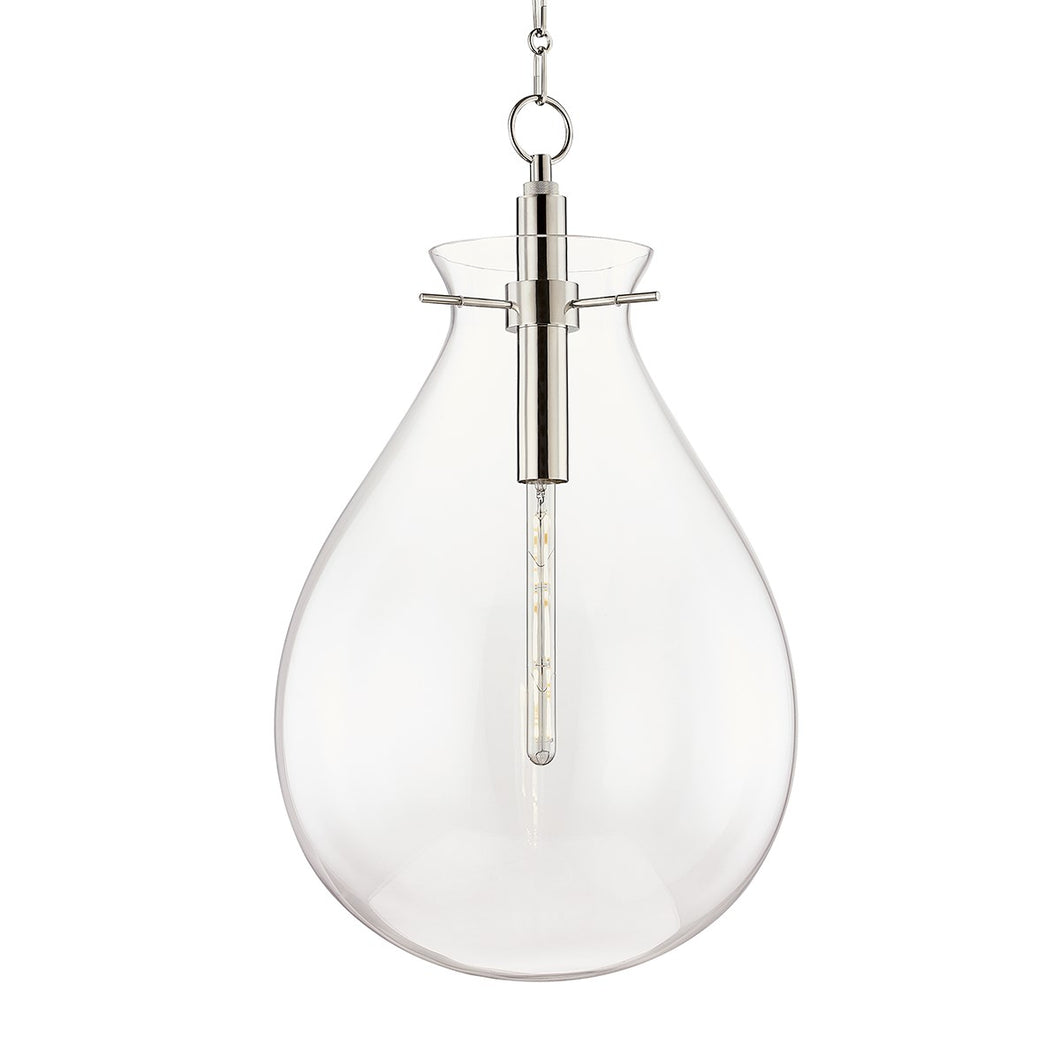 Ivy Pendant, Large, Polished Nickel
